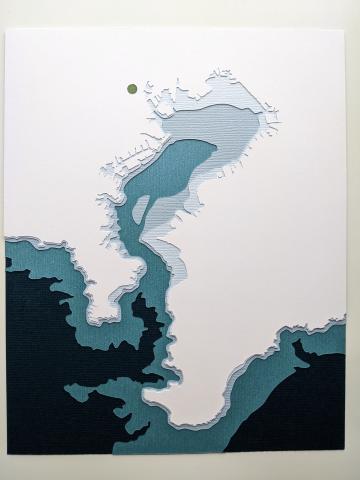 photo of Tokyo Bay cut paper artwork