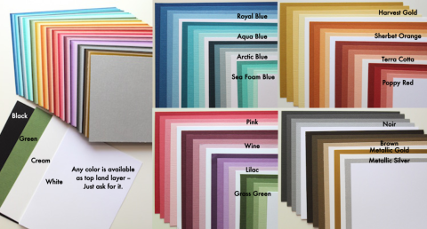 photo of many colors of cardstock paper