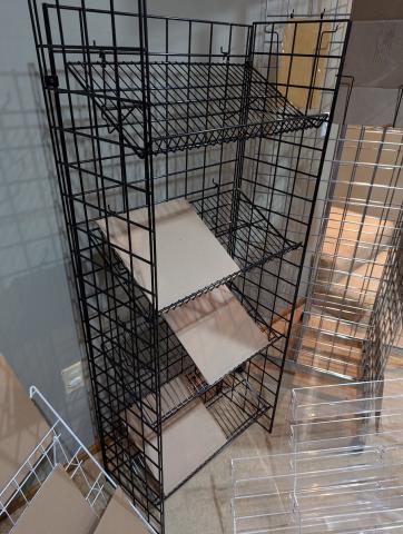 wire display shelves