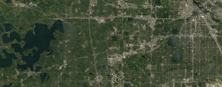 screenshot of satellite view of map